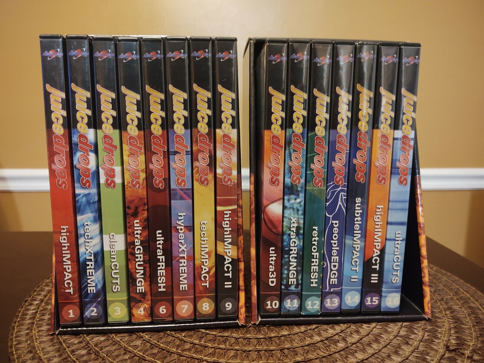 Lot of 16 Digital Juice - Juice Drops DVDs. (Volumes 1 - 16) 