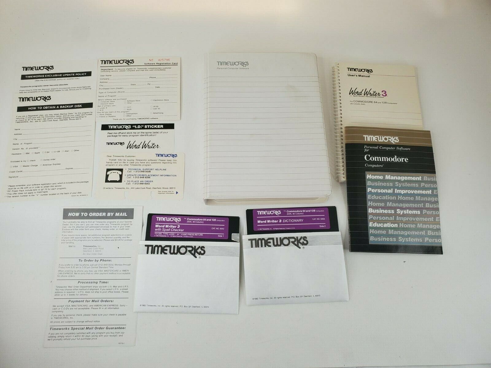 Vintage Commodore 64/128 WORD WRITER 3 Utility software  With Box 