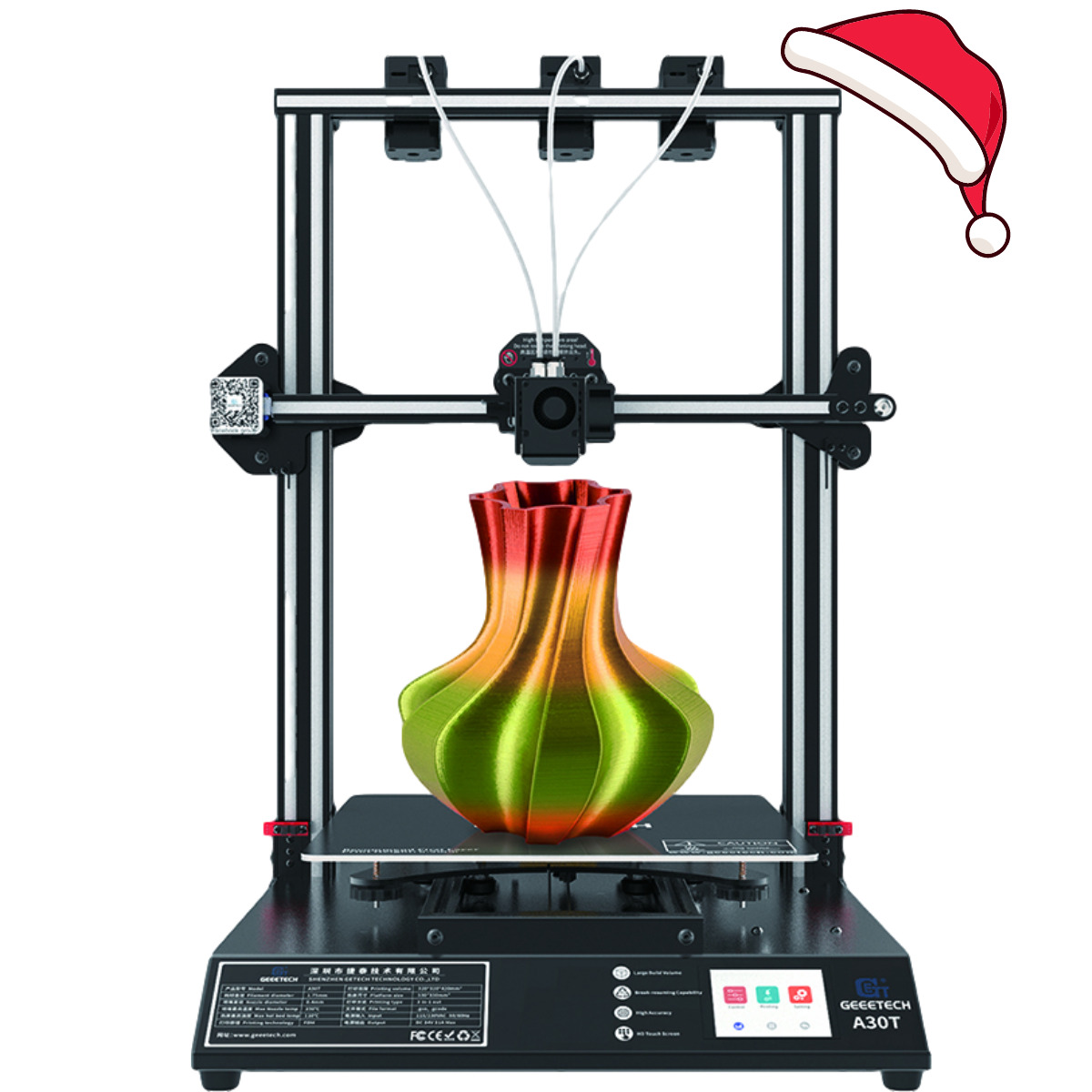 Geeetech Large 3D Printer A30T 3 in 1 out Filament Detection  320*320*420mm³