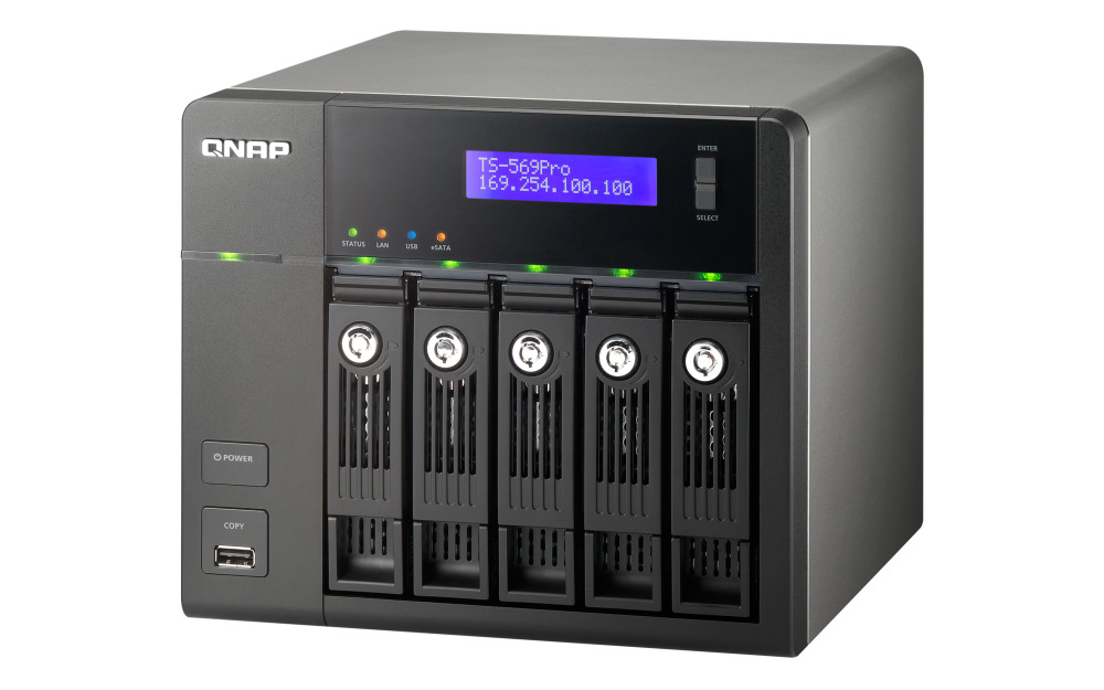 QNAP TS-569 Pro 5-Bay Network Attached Storage NAS  1 320gb HDD Included