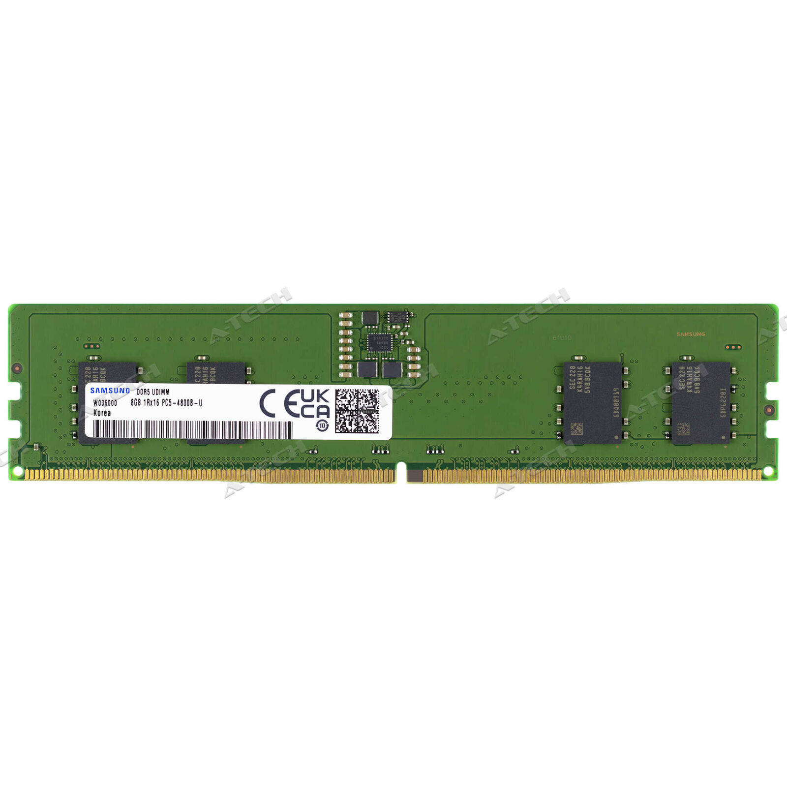 Samsung 8GB 1Rx16 PC5-4800 DIMM DDR5-38400 288-Pin Non-ECC Desktop Memory RAM 1x