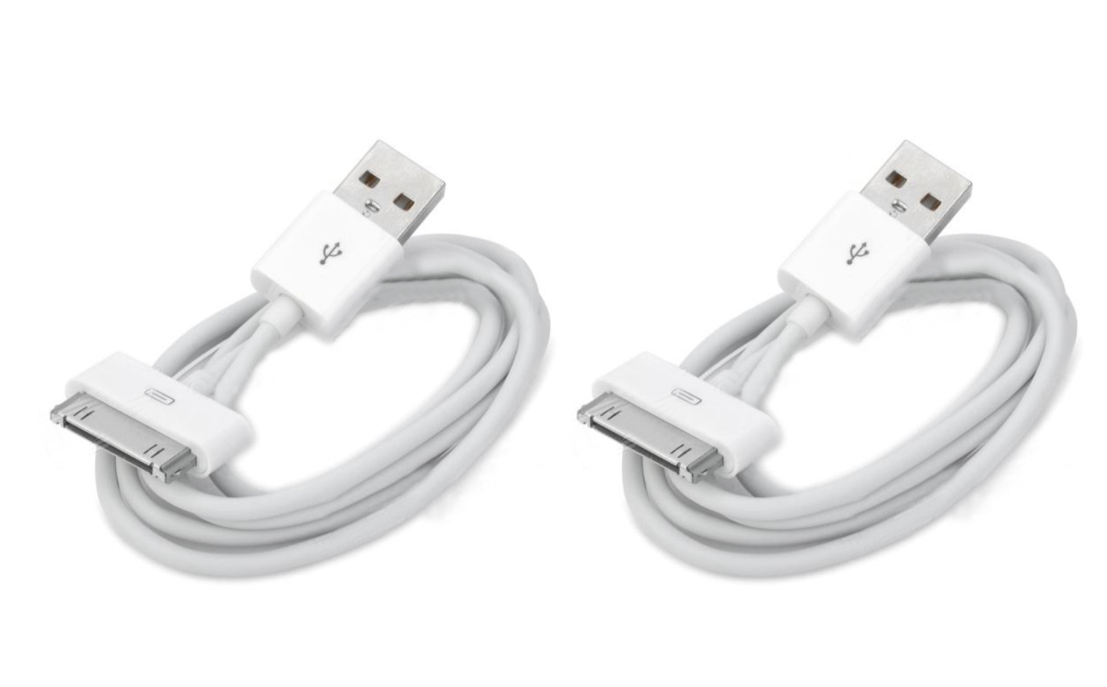 2 Pc 6FT USB Charger Data Sync Cable Cord For iPhone 3G/4/4S iPad 2 iPod nano1-6