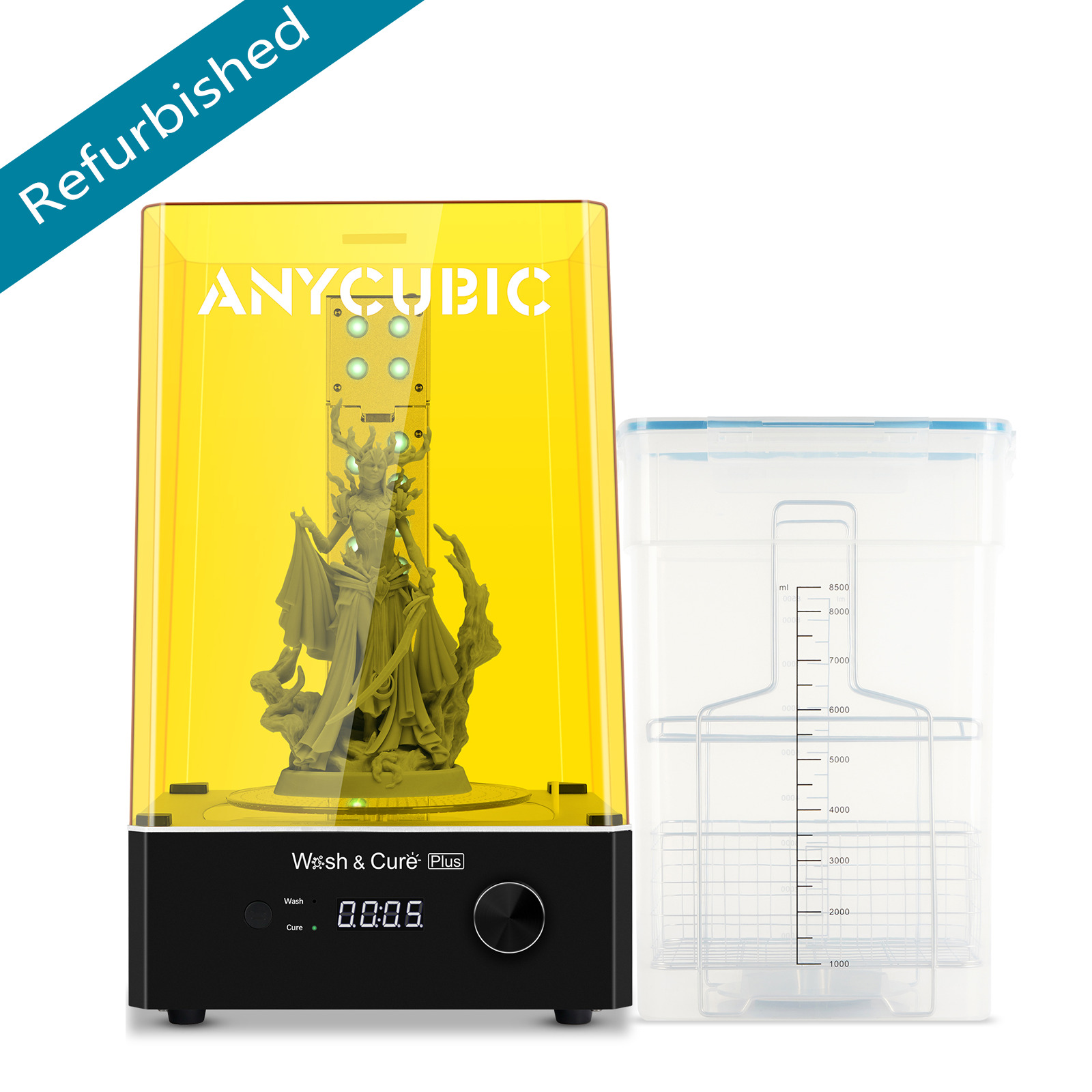 【Refurbished】 ANYCUBIC Wash and Cure Plus Largest Cure LCD Machine L-Shaped