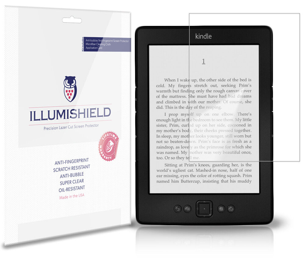 iLLumiShield Anti-Bubble/Print Screen Protector 3x for Amazon Kindle (2012)