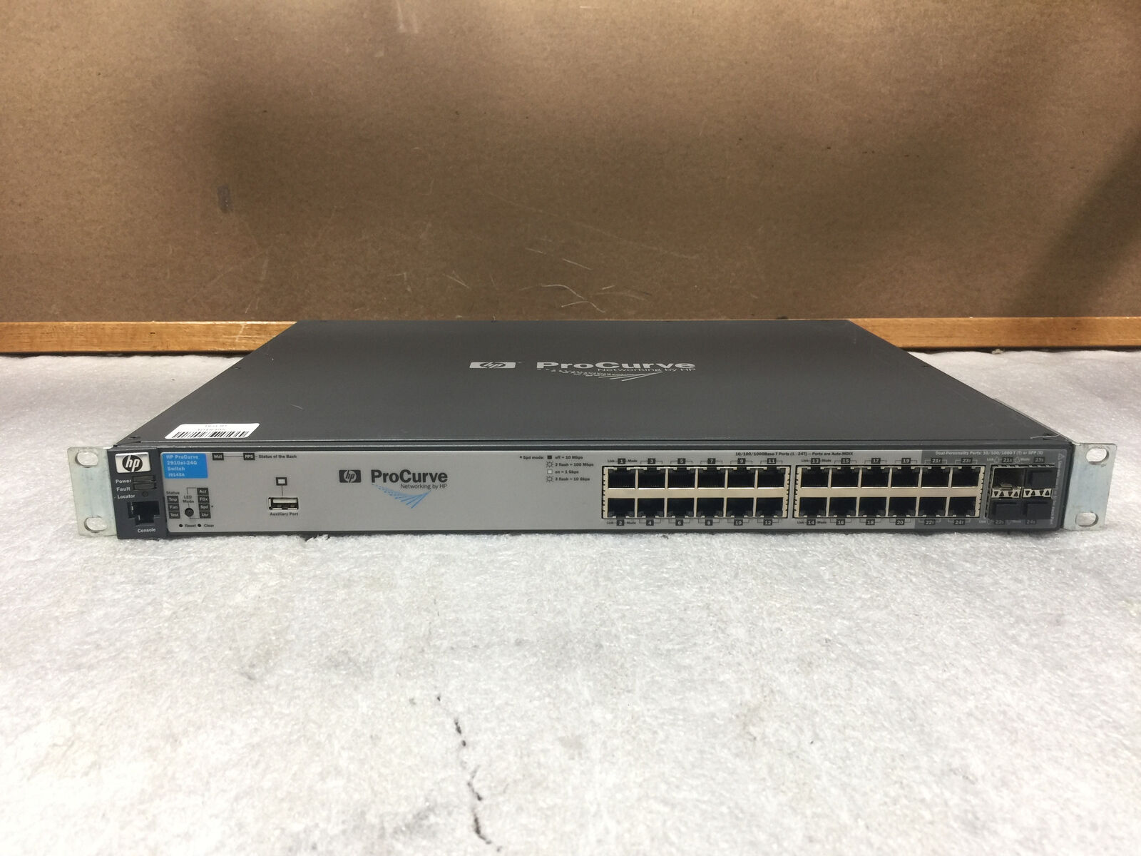 HP ProCurve 2910al-24G - J9145A 24 Port Gigabit Ethernet Switch, with Rack Ears