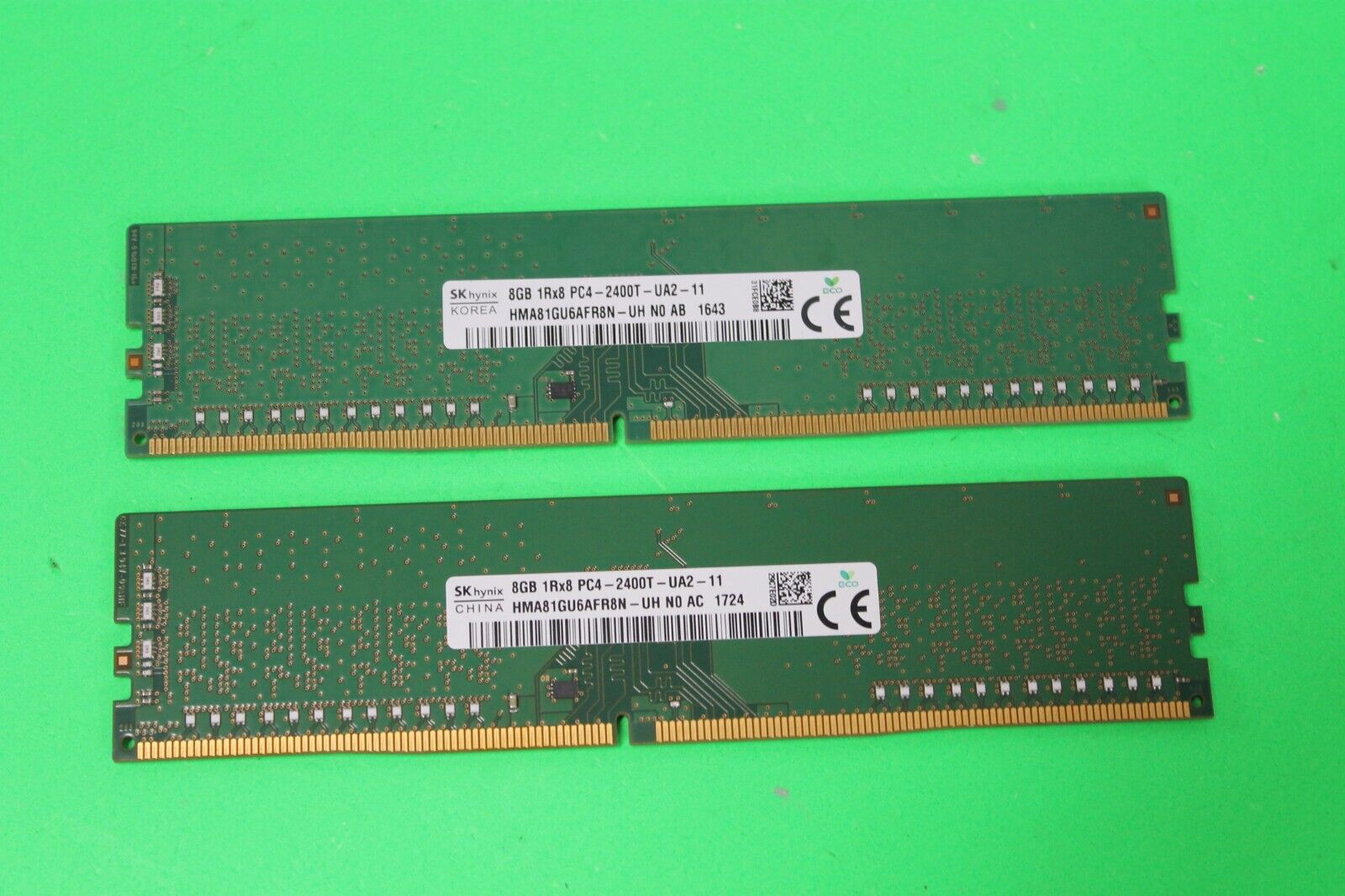 NEW SK Hynix 16GB (8GB x 2) 1Rx8 PC4-2400T DDR4 2400MHz Ram HMA81GU6AFR8N-UH