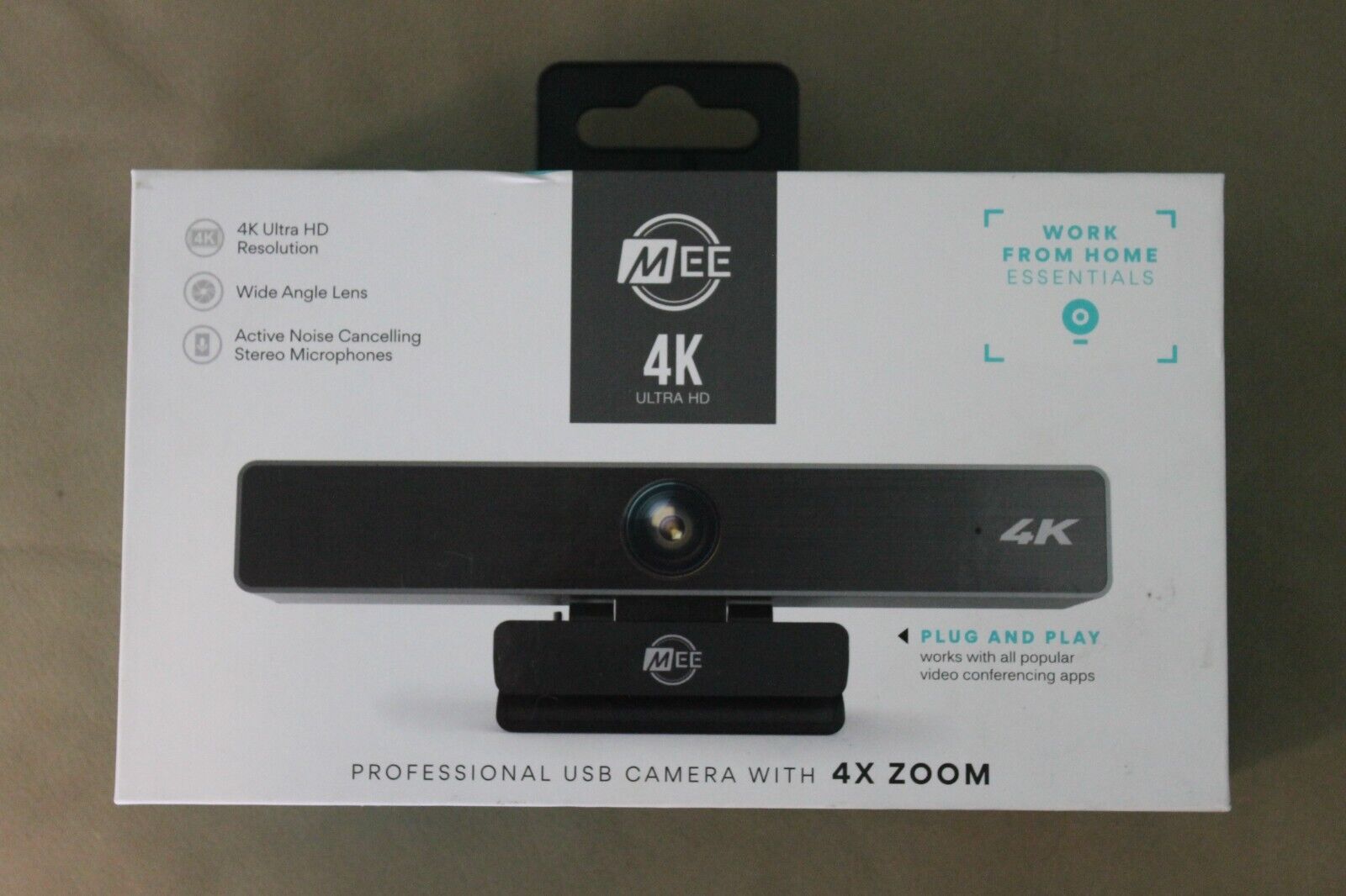MEE audio C11Z 4K Ultra HD Webcam With ANC Microphones 4x Digital Zoom