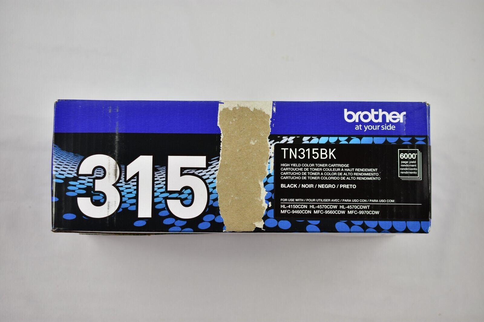 Brother Genuine TN315BK High-Yield Black Toner Cartridge BRAND NEW DAMAGED BOX