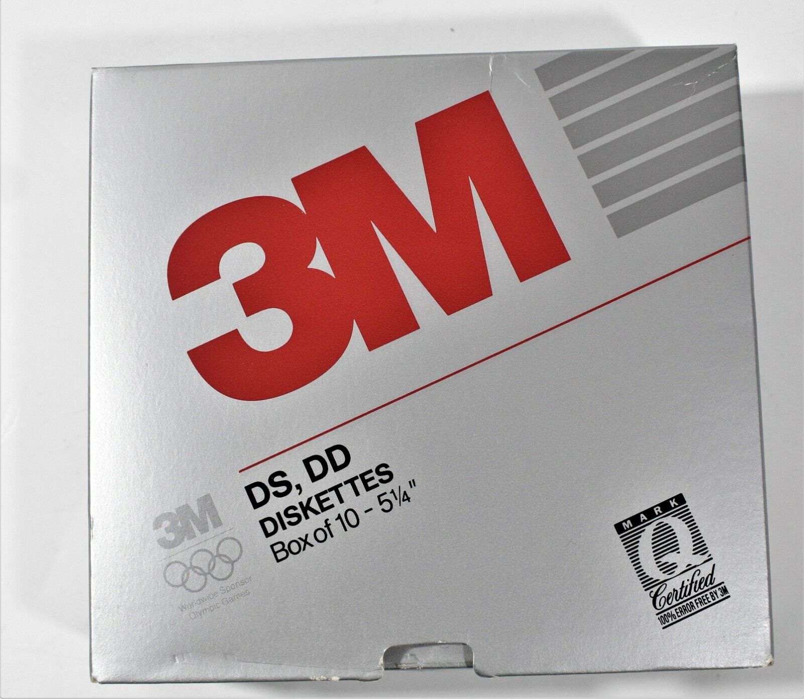 Vintage 3M DS,DD Diskettes Box of 10 5 1/4
