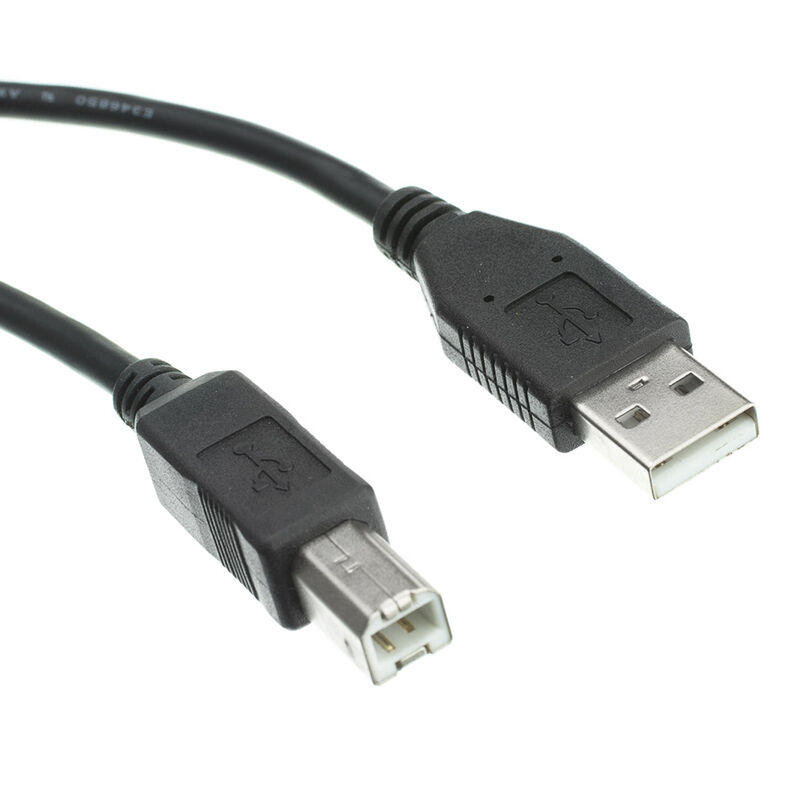25 Ft USB 2.0 High Speed Type A Male to Type B Male Printer Scanner Cable / Cord