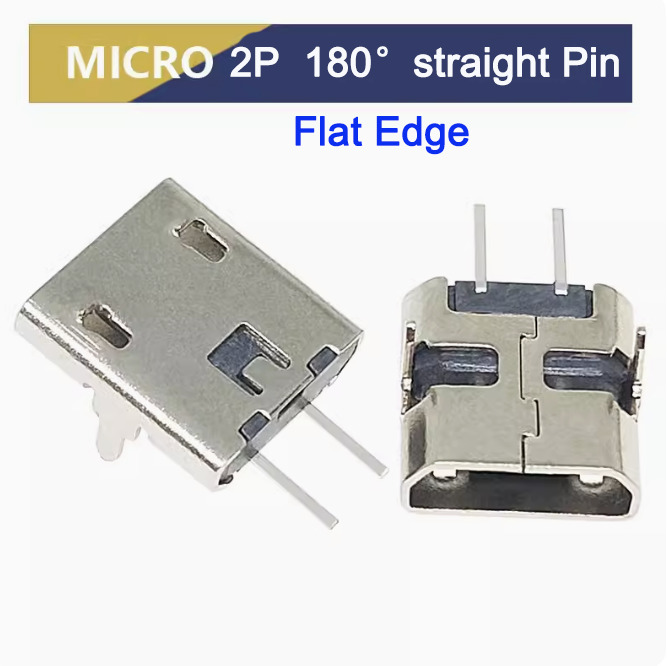 MICRO Female USB Socket 2P V8 Horizontal 90 degree 180 degree Bent/Straight Pin