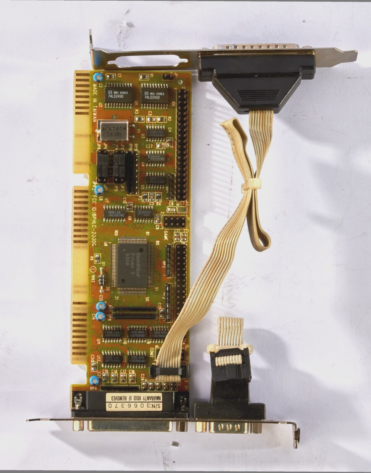 Goldstar Prime II Serial/Parallel I/O ISA Card I8PHLC-2000G