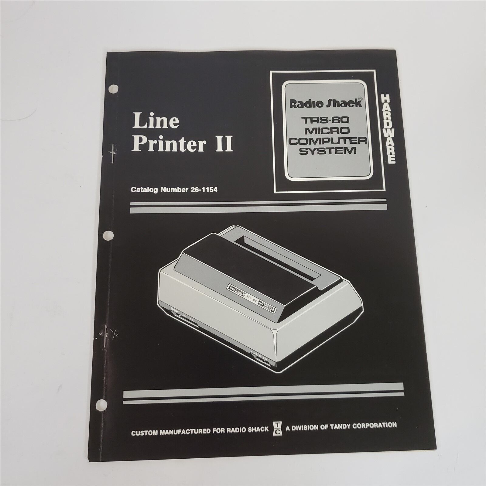 Vintage Original Radio Shack TRS-80 Line Printer II Technical Manual 26-1154