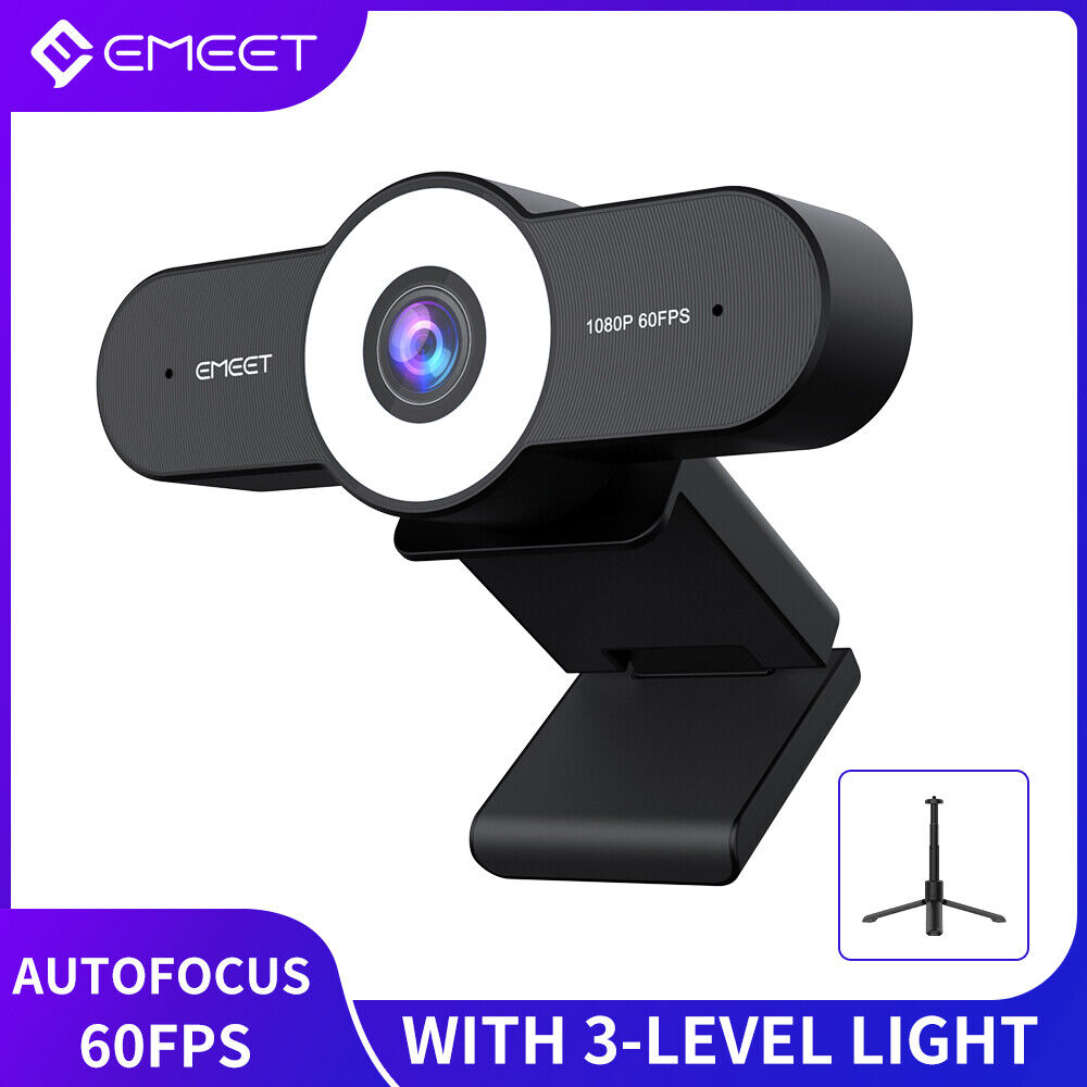 1080P HD Webcam Autofocus Web Camera With Tripod Microphone for Desktop Laptop