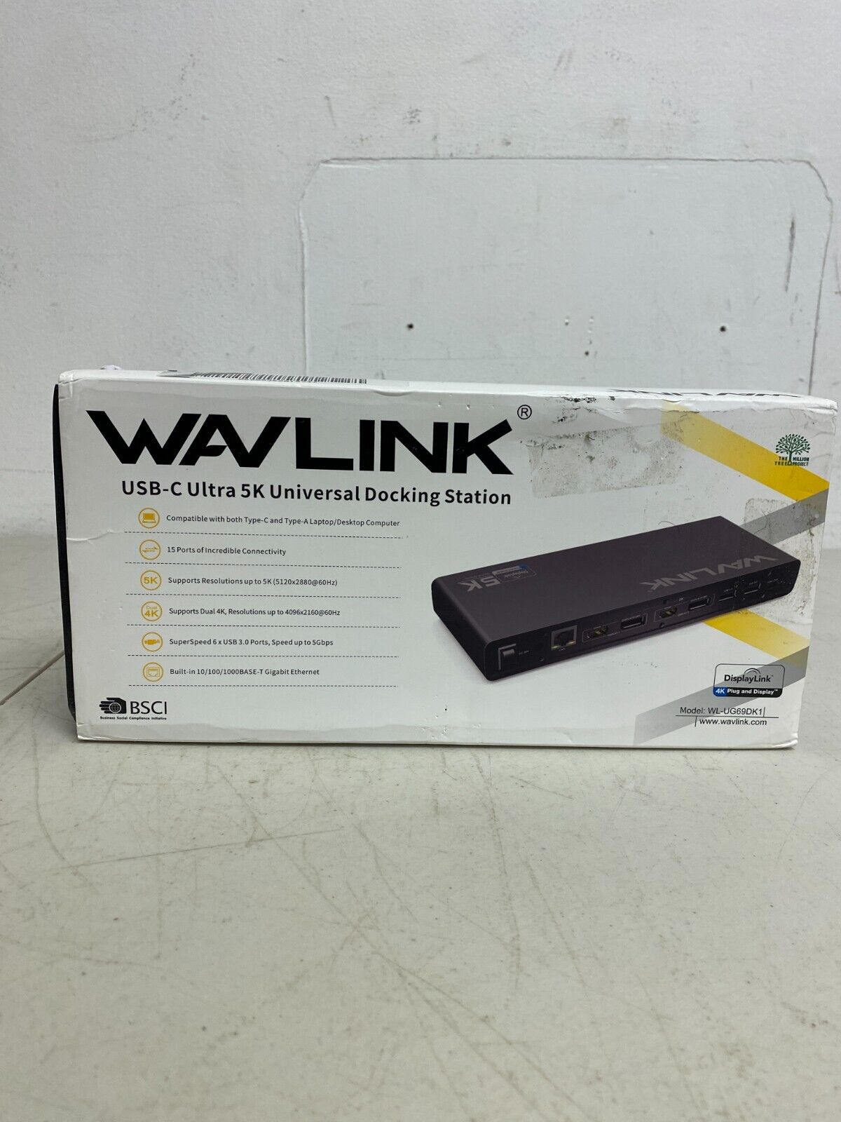 WAVLINK USB C/USB 3.0 Universal Docking Station Dual Monitor Windows Mac 60Hz