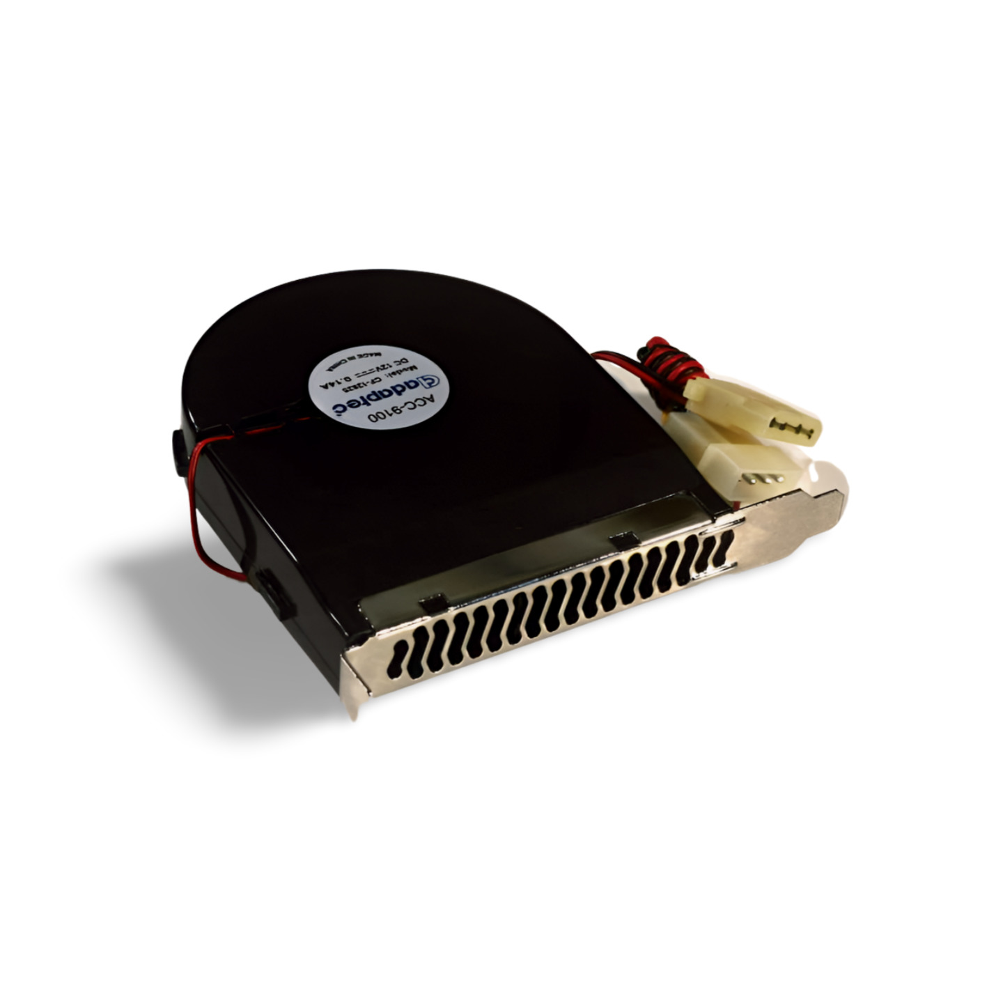 Case Slot Cooling Fan PCI Mounted Blower System Cooler - Black