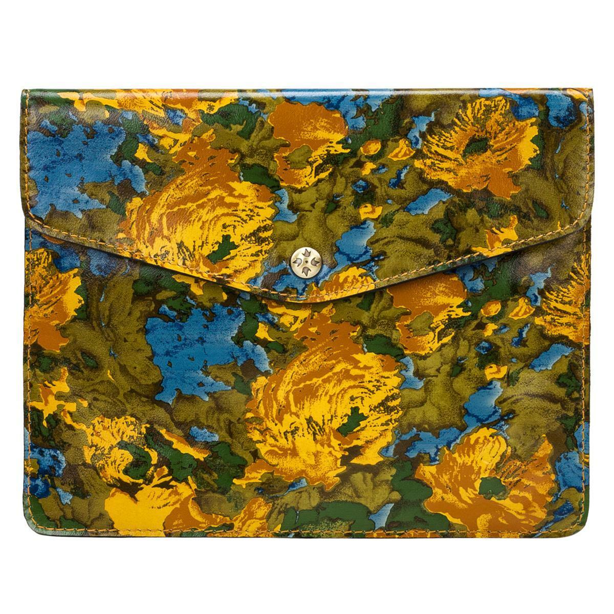 Patricia Nash Wildflower Print Midi Leather iPad Case 10.25\