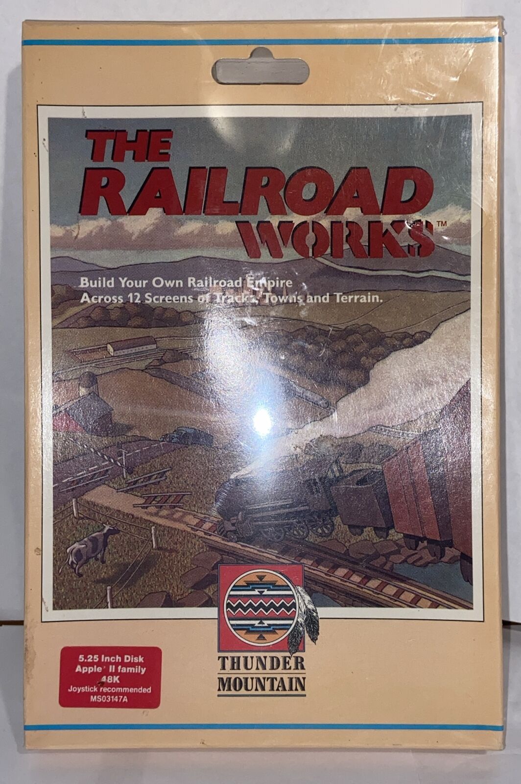 The Railroad Works Apple II Computer Game 5.25\