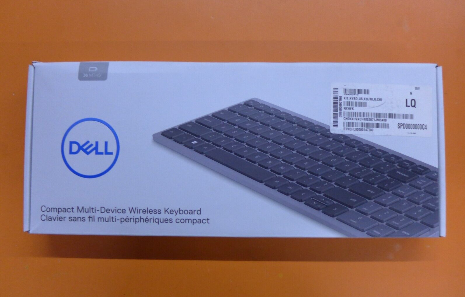 Genuine Dell Compact Multi-Device Wireless Keyboard KB740 NXHVK