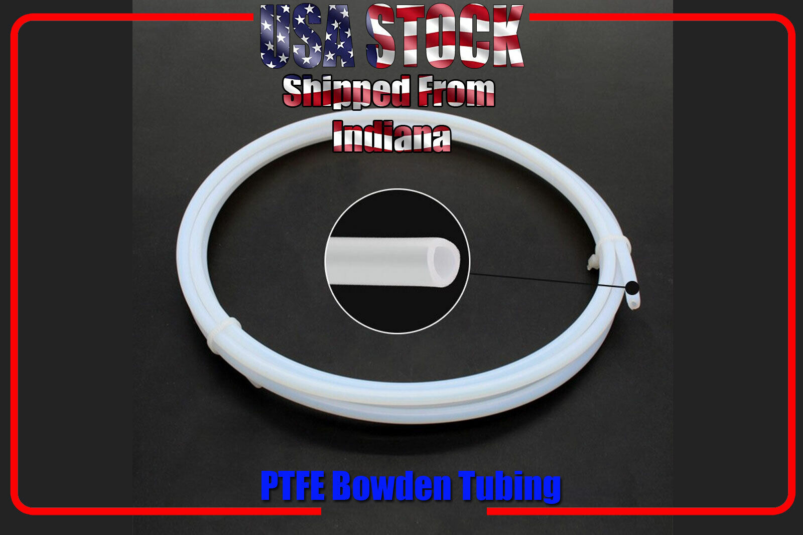 PTFE Bowden Teflon Tube 1.75 Filament 3D Printer, for Bowden Extruder