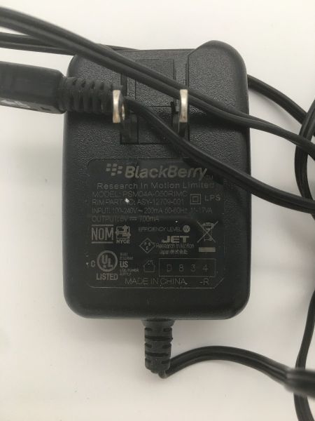 BLACKBERRY PSM04A-050RIMC Mini USB AC Adapter, P/N: ASY-12709-001, 5V 700mA