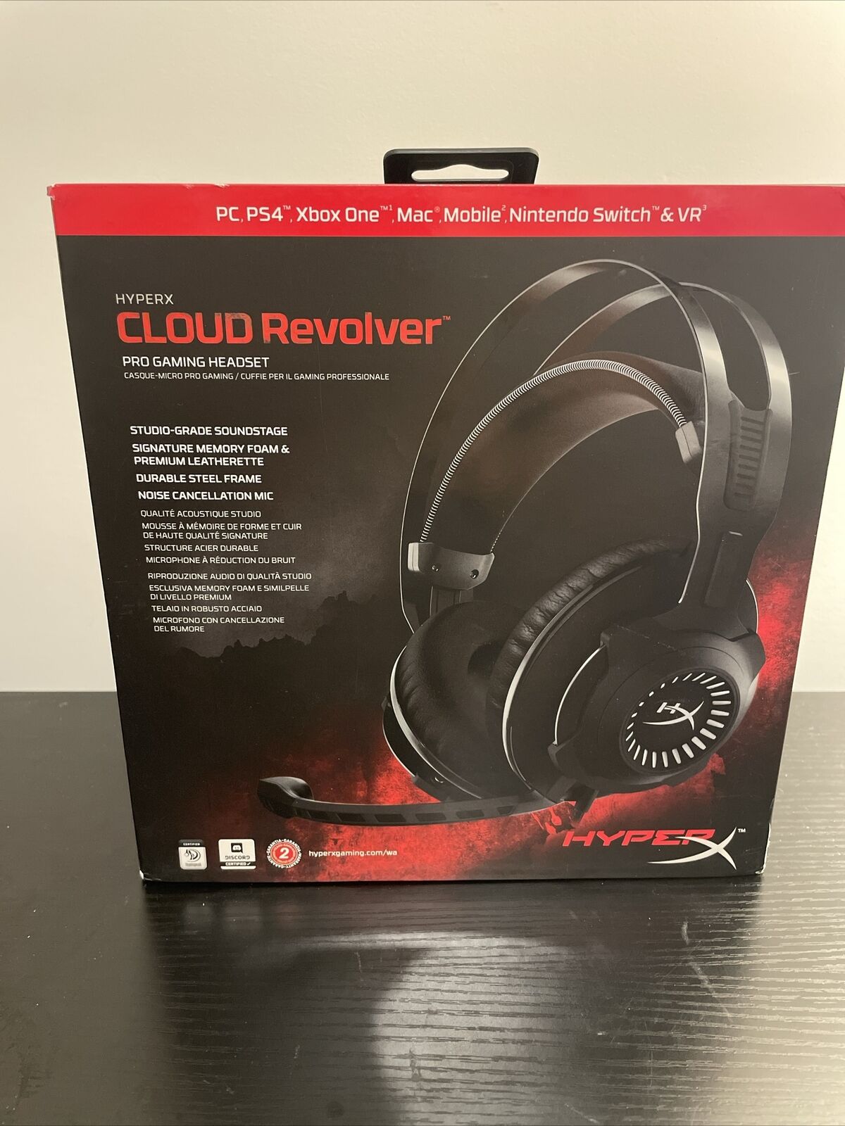 HyperX HX-HSCR-GM Cloud Revolver Wired Pro Gaming Headset for PC, PS4 XB1, Switc