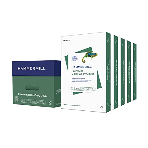 Hammermill Cardstock, Premium Color Copy, 60 lb, 11 x 17 - 5 Pack 1,250 Sheets -