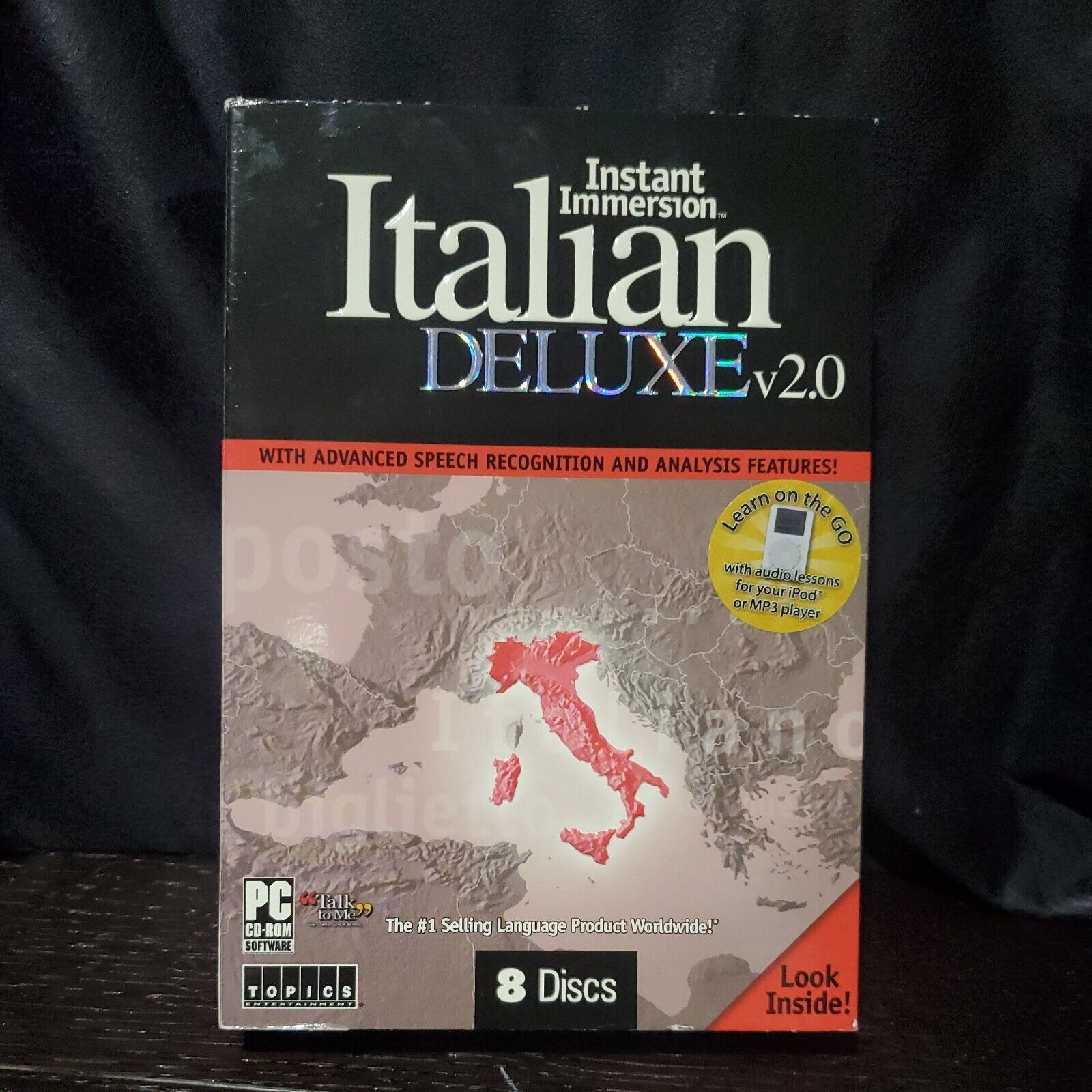 Instant Immersion Italian Deluxe v2.0 Learn Speak Talk Understand Italian 8 Disc
