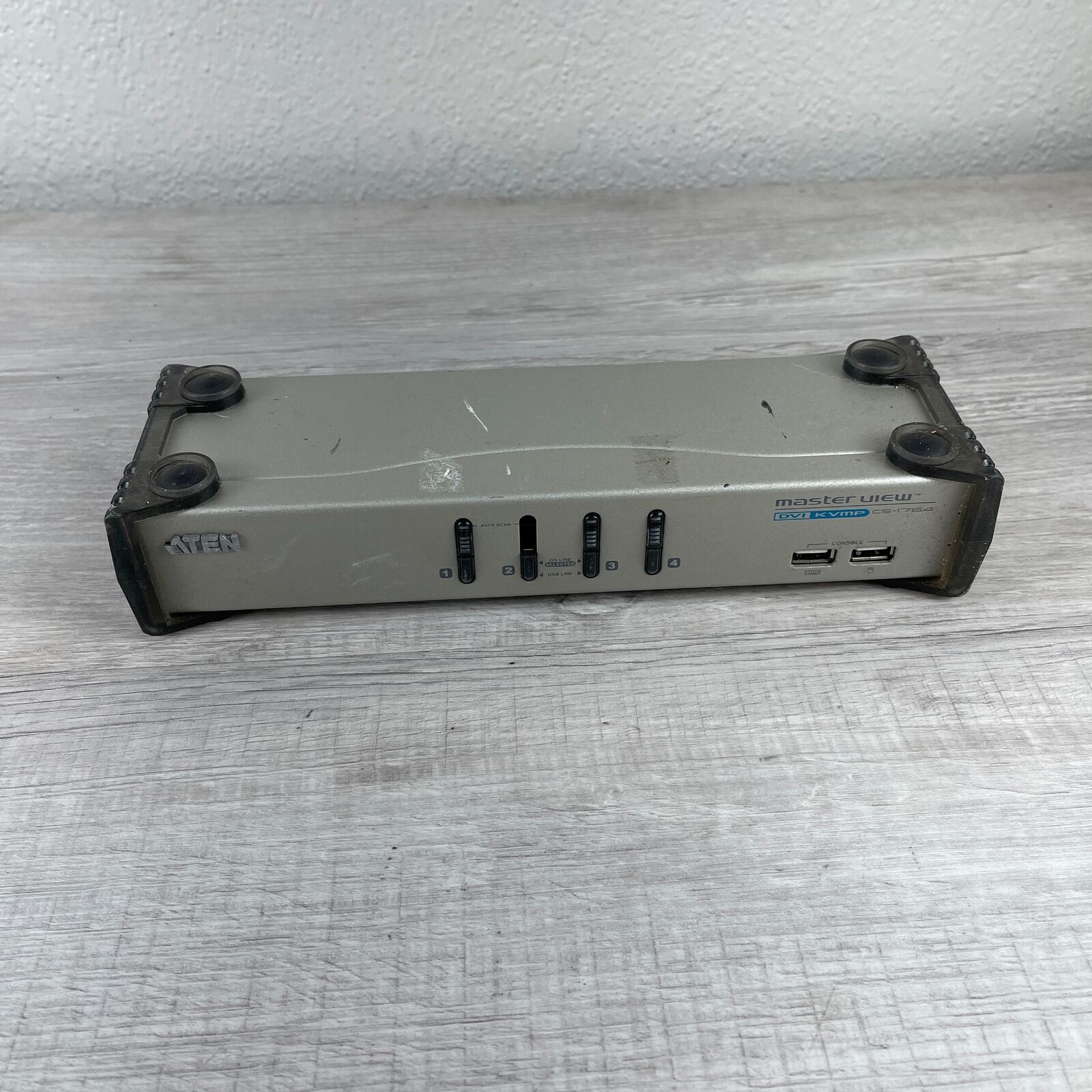 Aten Master View CS-1764 Silver Multiplatform Support 4-Port DVI KVMP Switch