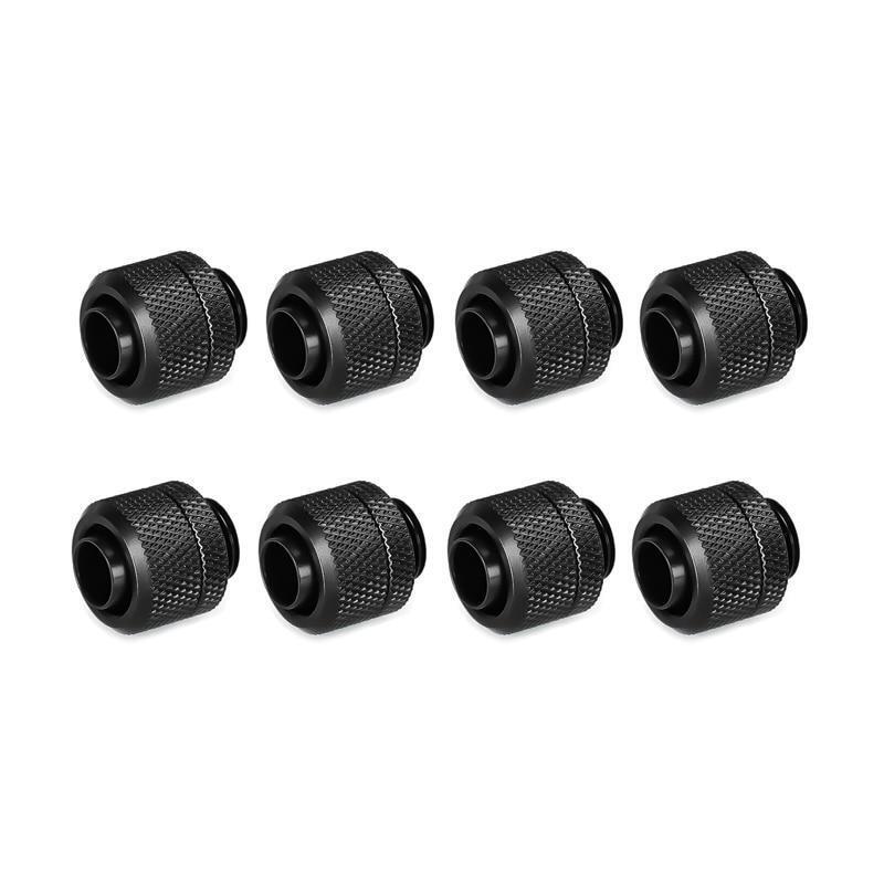 G1/4\'\' Hose Tube Fitting For Soft Pipe PC Water Cooling Connector Black Silver