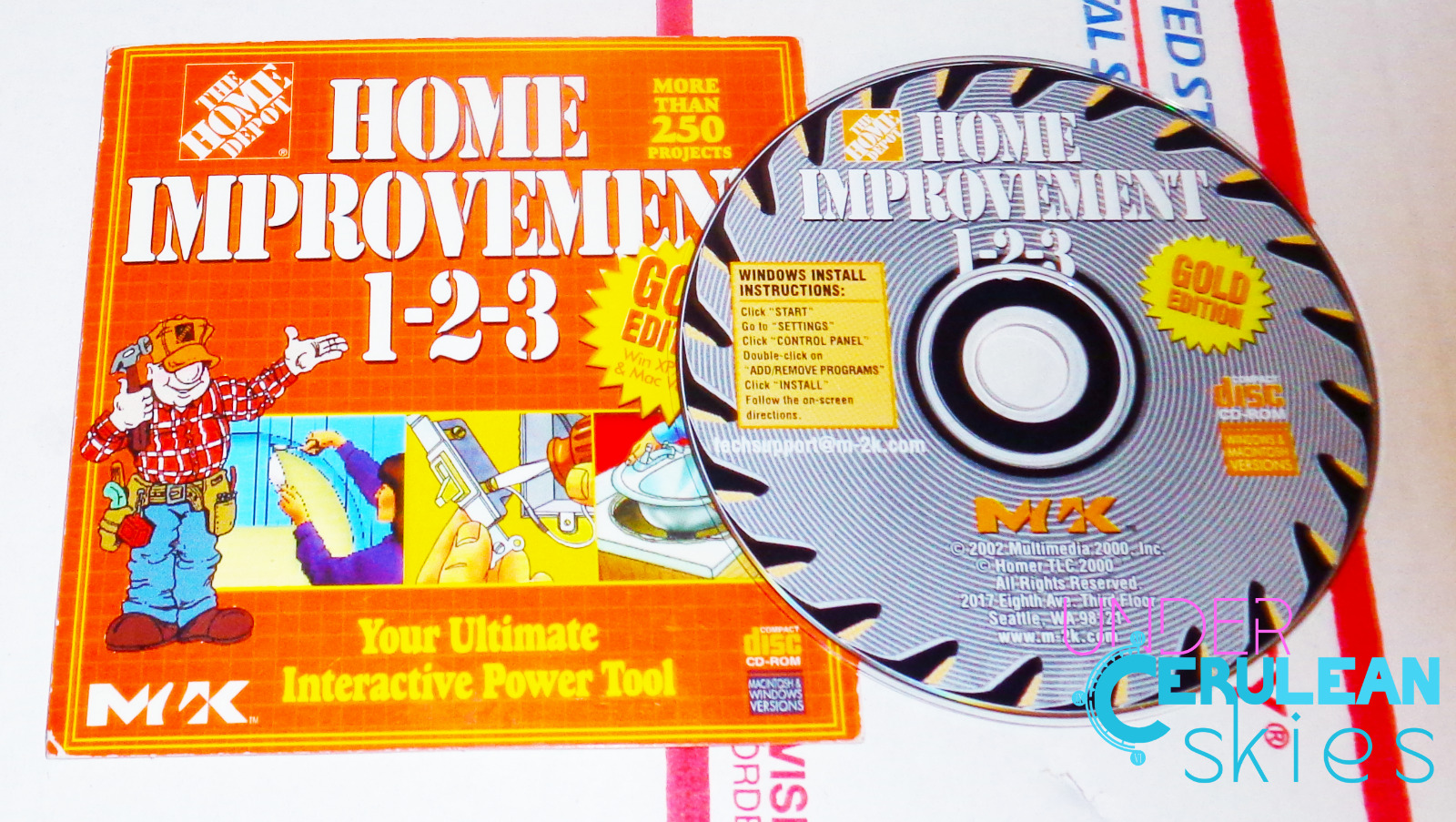 The Home Depot Home Improvement 1-2-3 Gold Edition Vintage PC CD-ROM 2002 XP 7 8