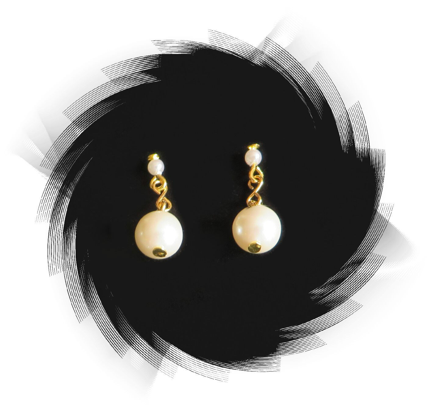 Replacement Head Vase Pearl Earrings Jewelry for Headvase extend Size 6\