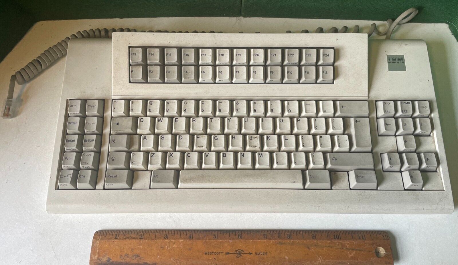 Vintage IBM Type 3472-4 Keyboard, Part Number 09F4230, Manufactured 02/90, RARE