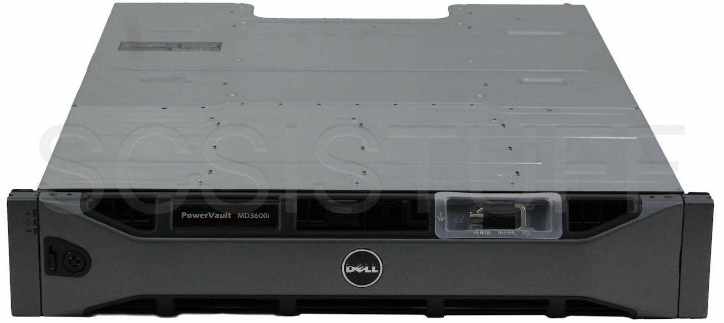 Dell PowerVault MD3600i 12 x 3Tb SAS 10Gb ISCSI storage array dual controller