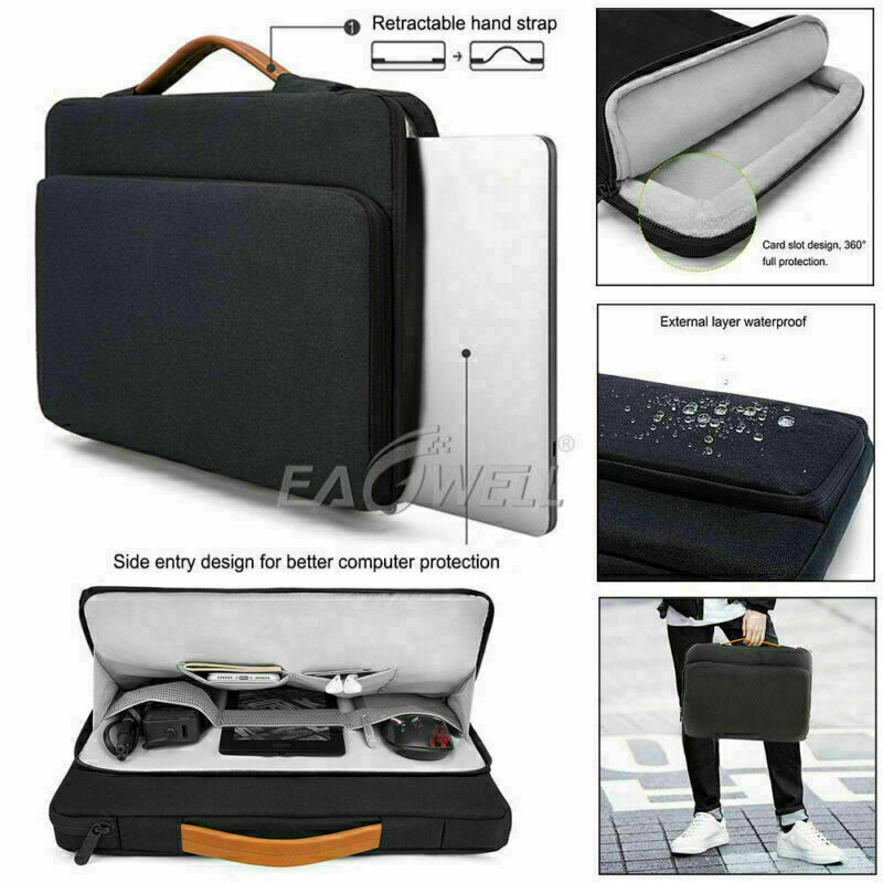 Functional Laptop Sleeve Case Bag Handbag Pouch For 13\