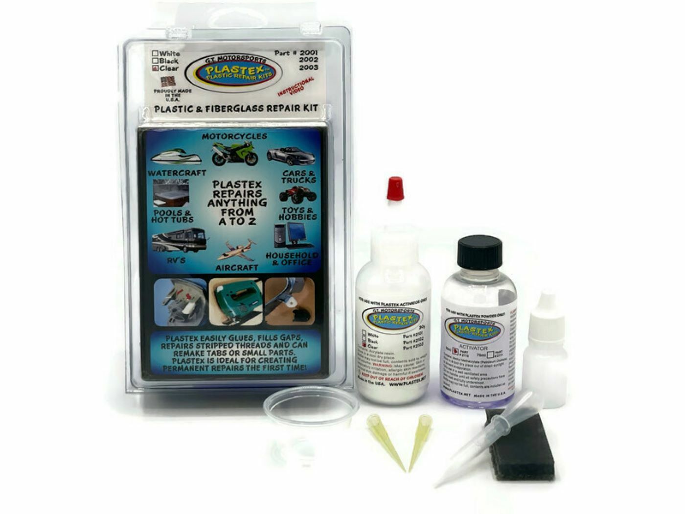 Plastic Repair Kit Plastex - Easily repair or remake broken plastic. 