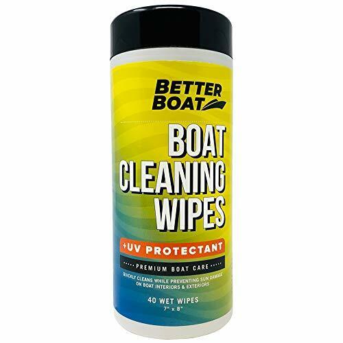 Better Boat Cleaner Wipes with UV Marine Boat Vinyl and Boat Seat Cleaner and...
