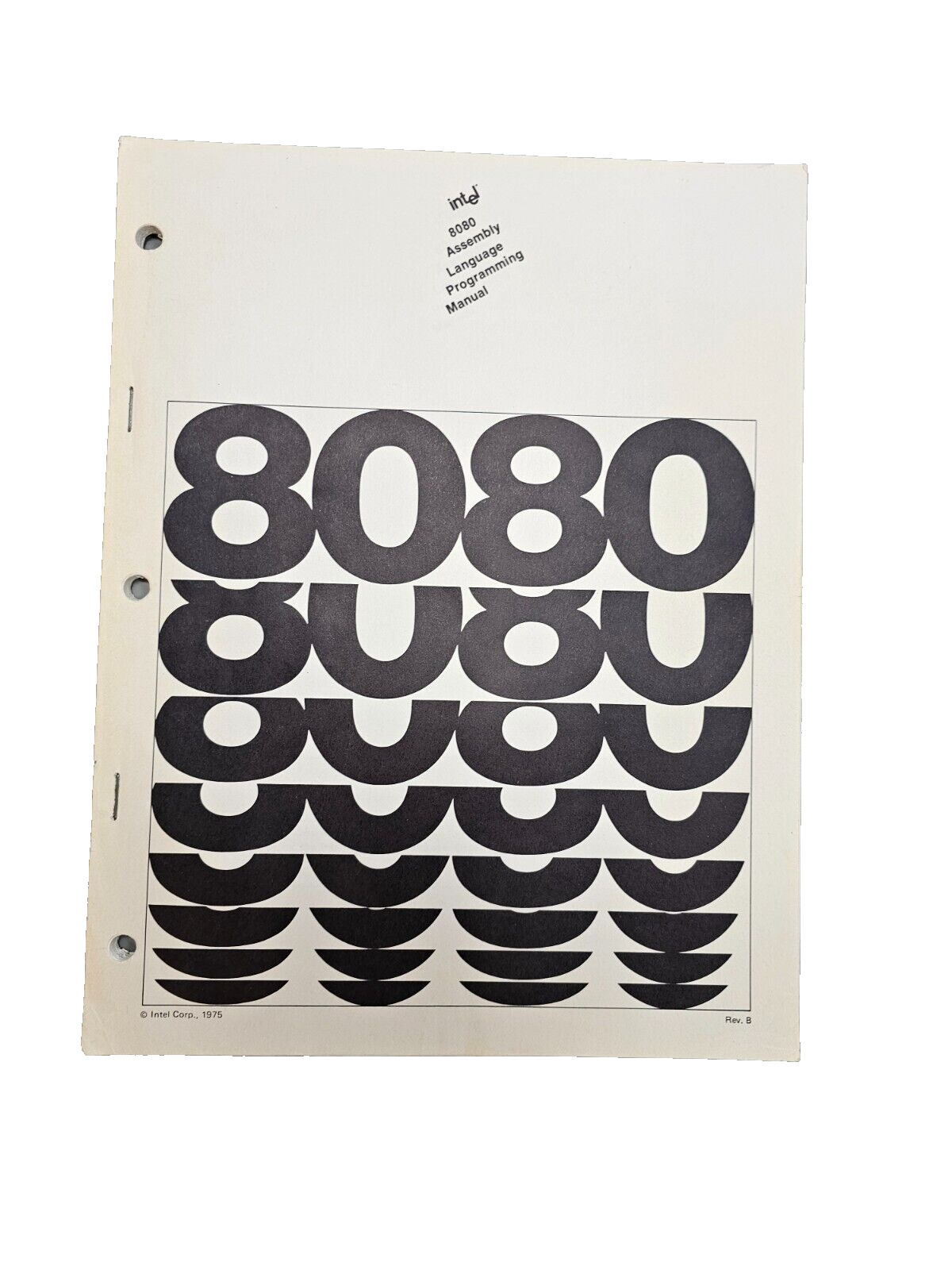 Vintage Intel 8080 Assembly Language Programming Manual RevB 1975