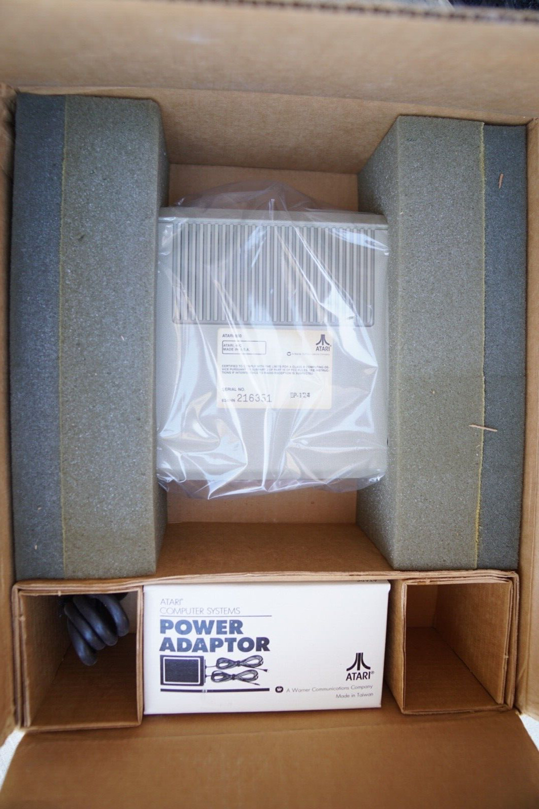 RARE New OS Vintage Atari 850 Interface Module 400 800 Original Box Power Supply