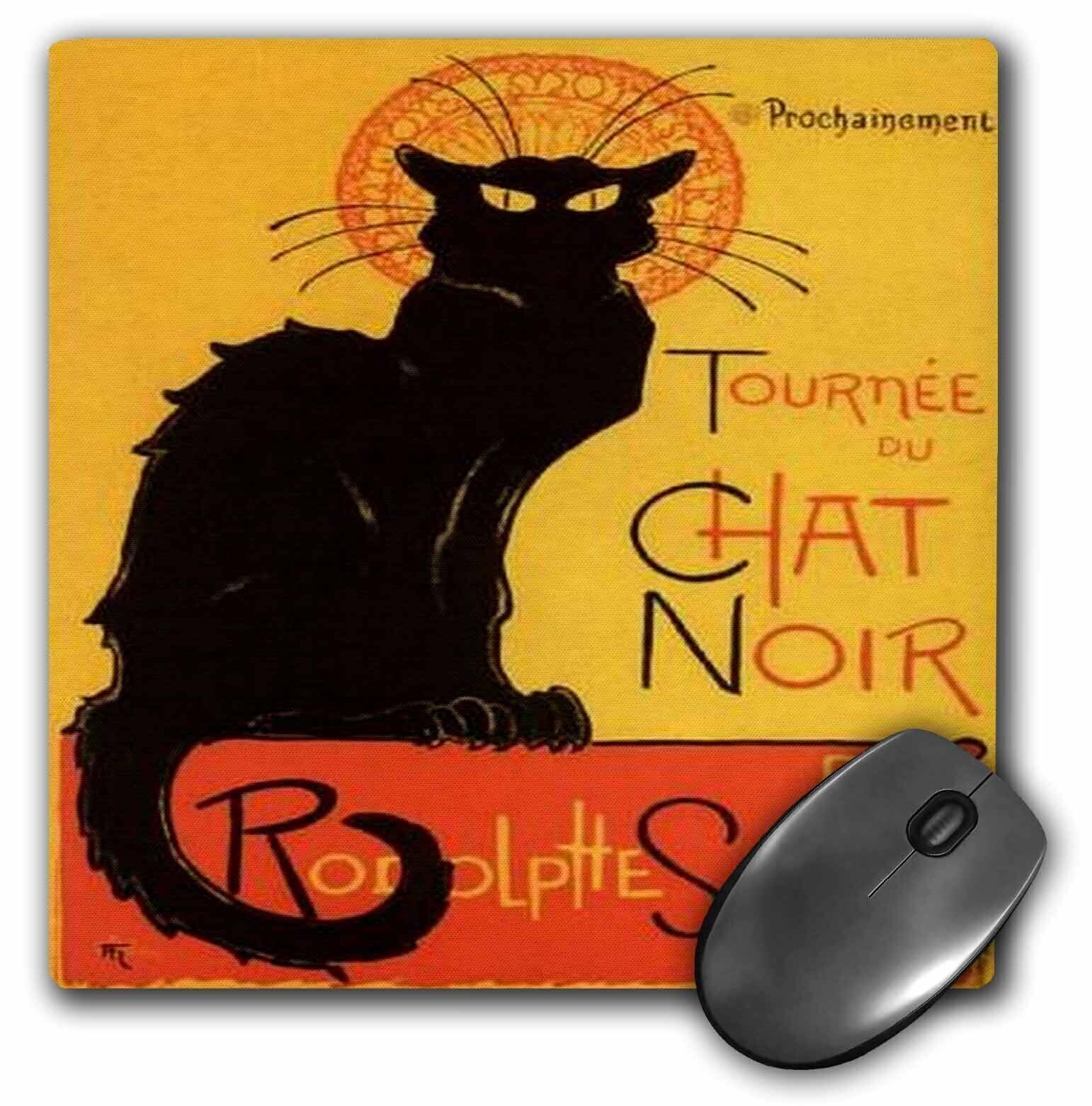 3dRose Le Chat Noir - advertising, art nouveau, black cat, cat, cats, chat noir,