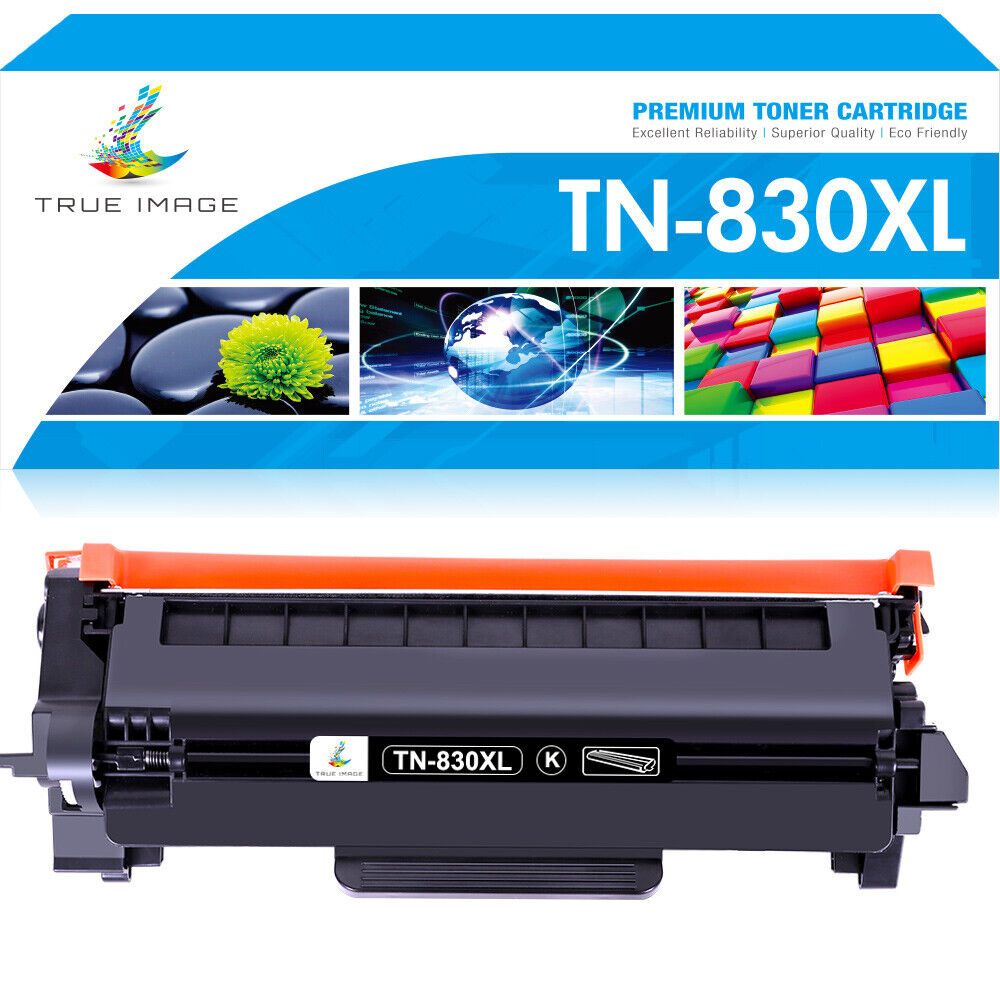 1-2PK TN830 TN830XL Toner Cartridge for Brother HL-L2460DW MFC-L2820DW with chip