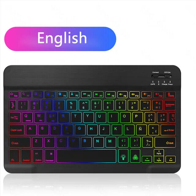 Backlit Backlight Bluetooth Keyboard Mouse for IOS Android Windows for Ipad and 