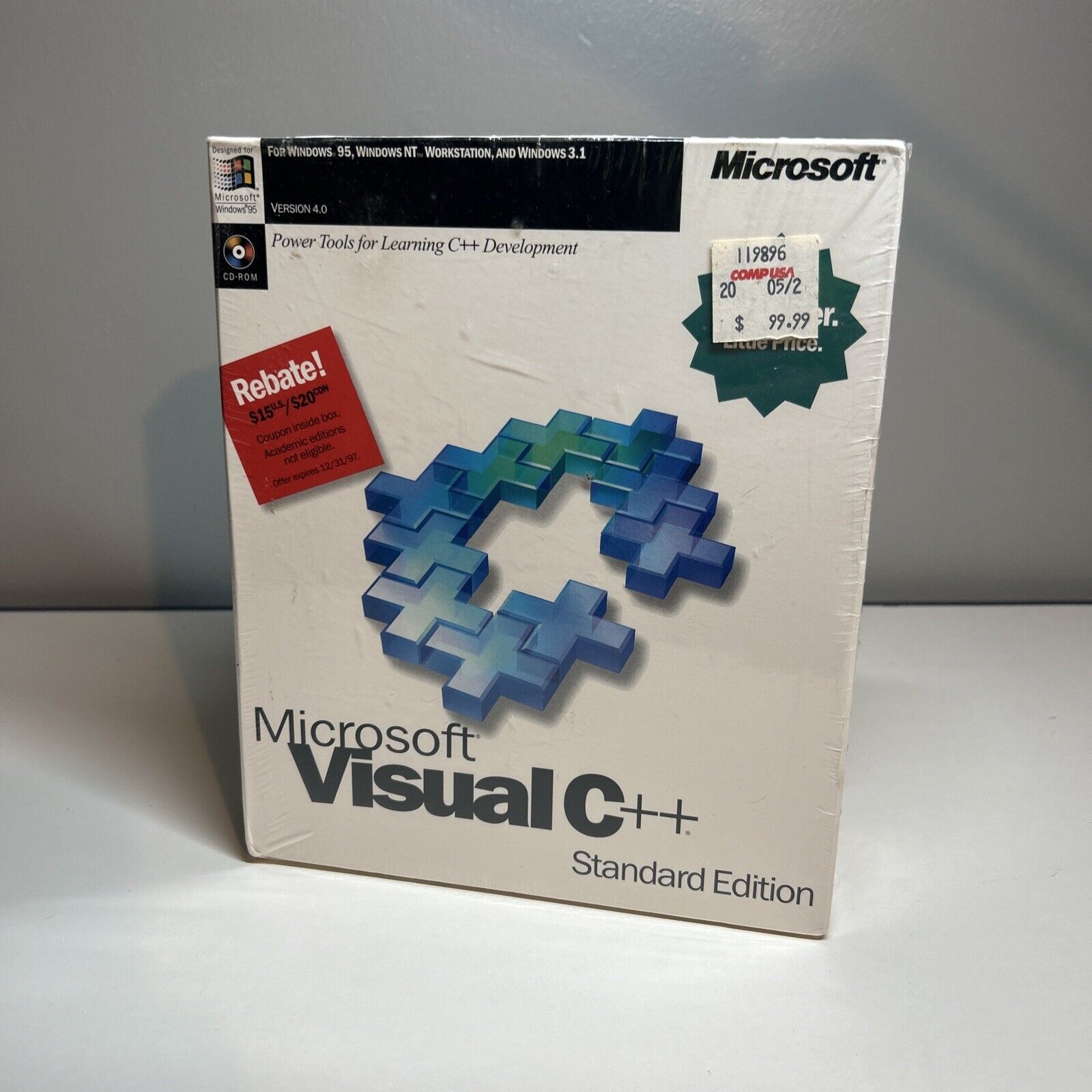 Microsoft Visual C++ Standard Edition 4.0 + 1.52 Windows 95 / NT Workstation+3.1