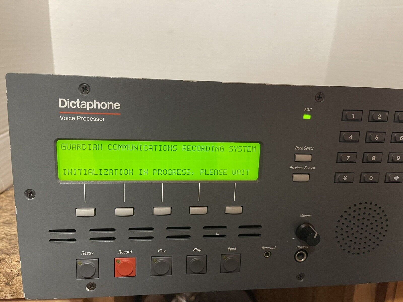 Dictaphone Voice Processor Model 31231-16 Powers On UNTESTED Estate Find