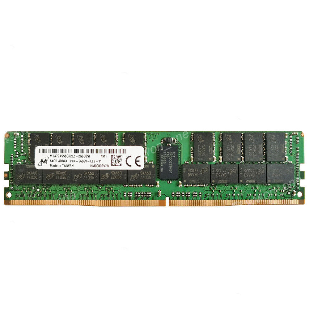 Micron 64GB PC4-21300L 2666Mhz 288P LRDIMM server Memory For Supermicro X11SPL-F