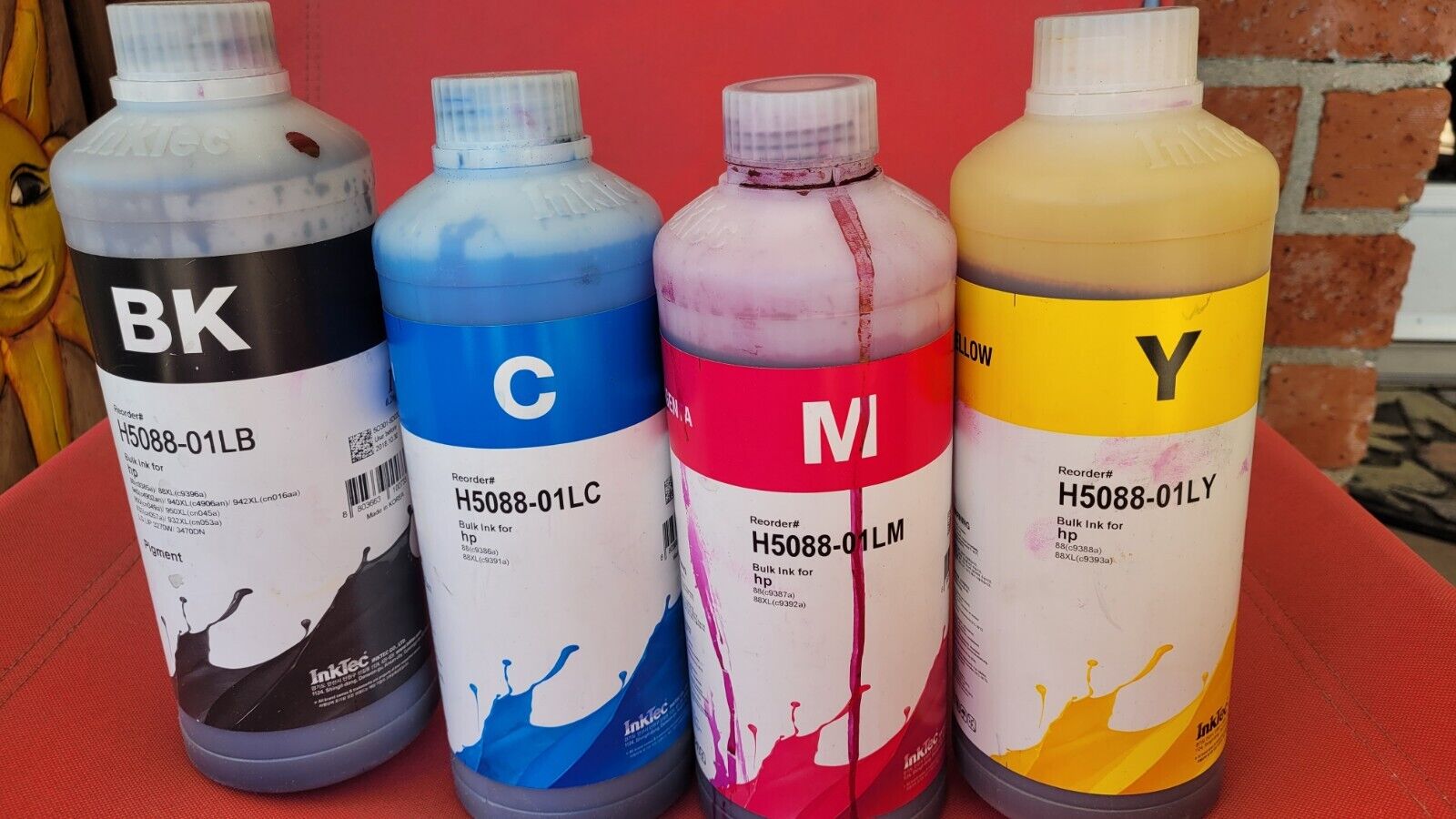 1 liter, 30 OZ, German High quality pigment ink, Syringes for each color