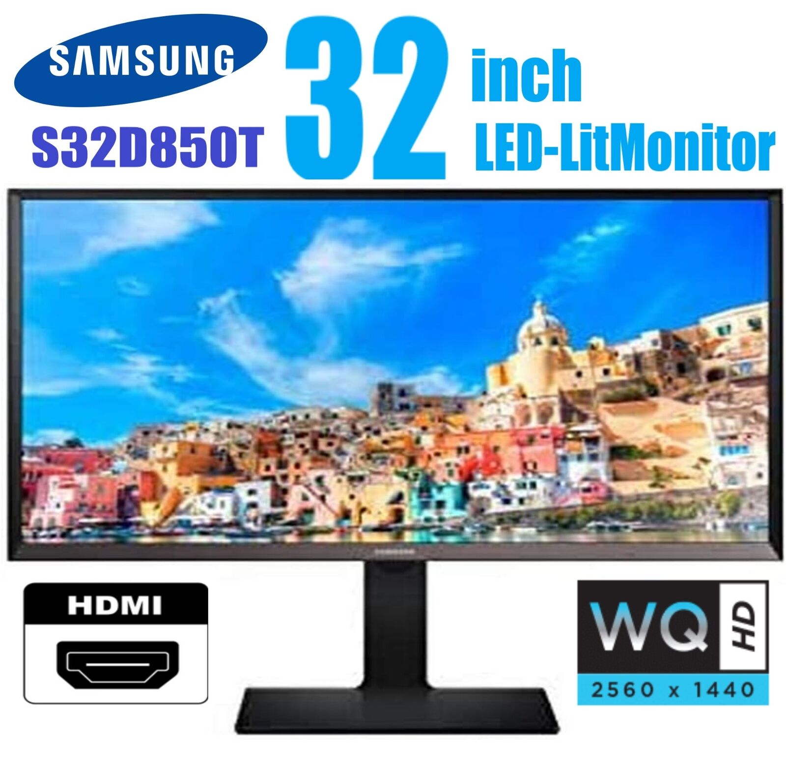 Samsung S32D850T 32in WQHD 2560x1440 LCD Widescreen W-LED sRGB Gaming DP HDMI A+