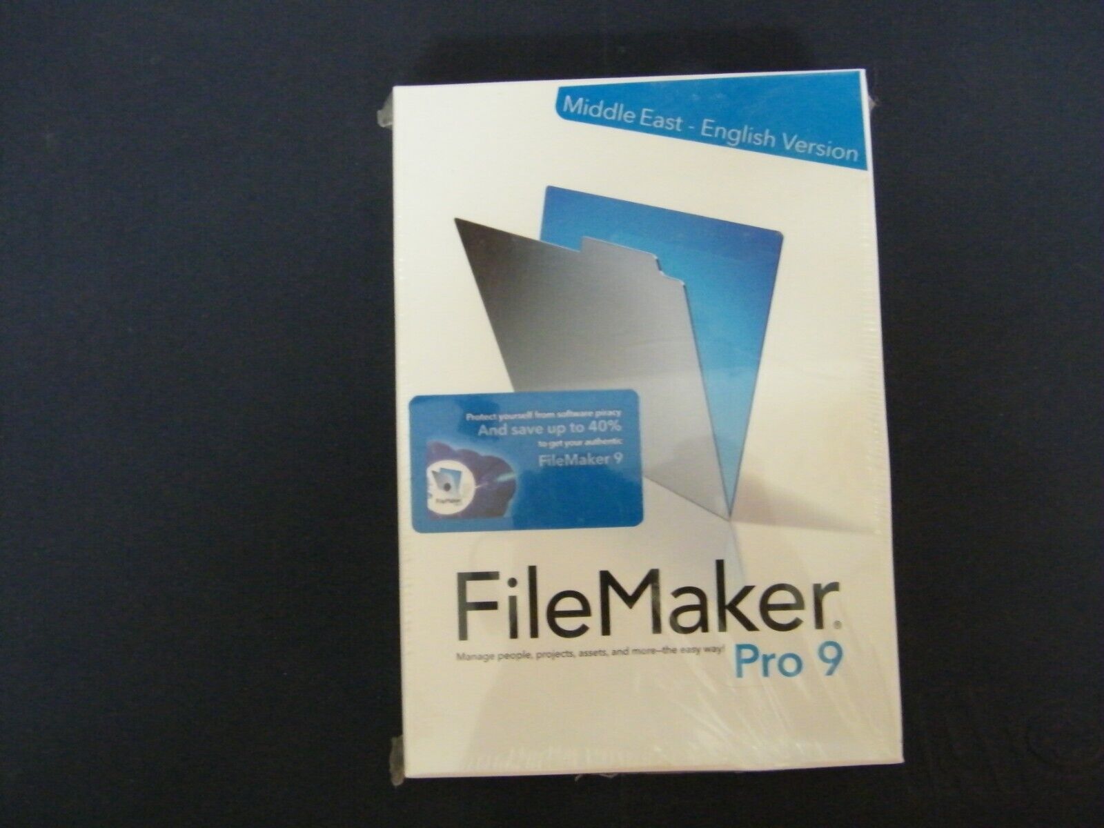 FILEMAKER PRO 9 MIDDLE EAST ENGLISH VERSION NEW SEALED