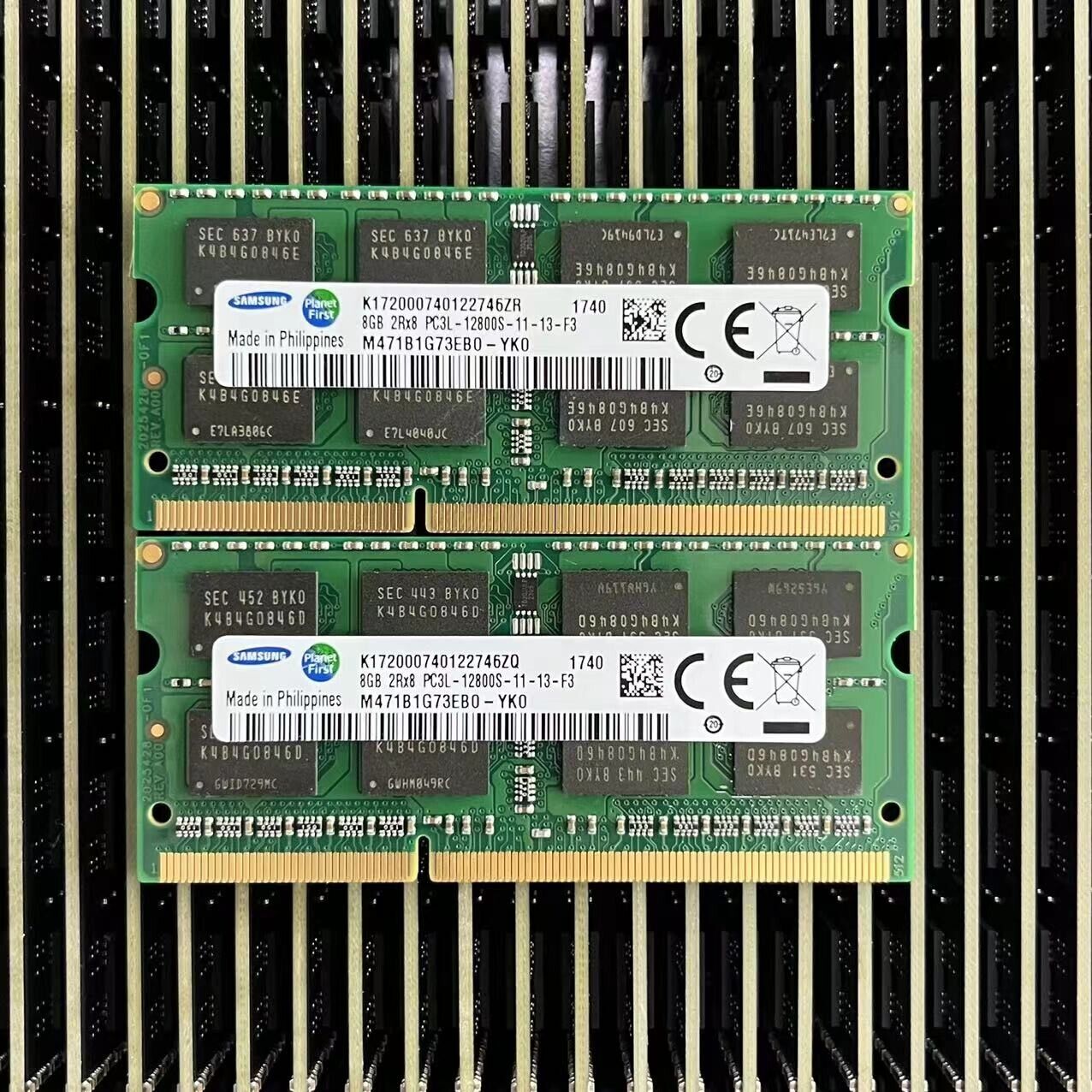 SAMSUNG 16GB KIT 2X 8GB DDR3L 1600MHz 204 Pin Sodimm Laptop Memory Ram