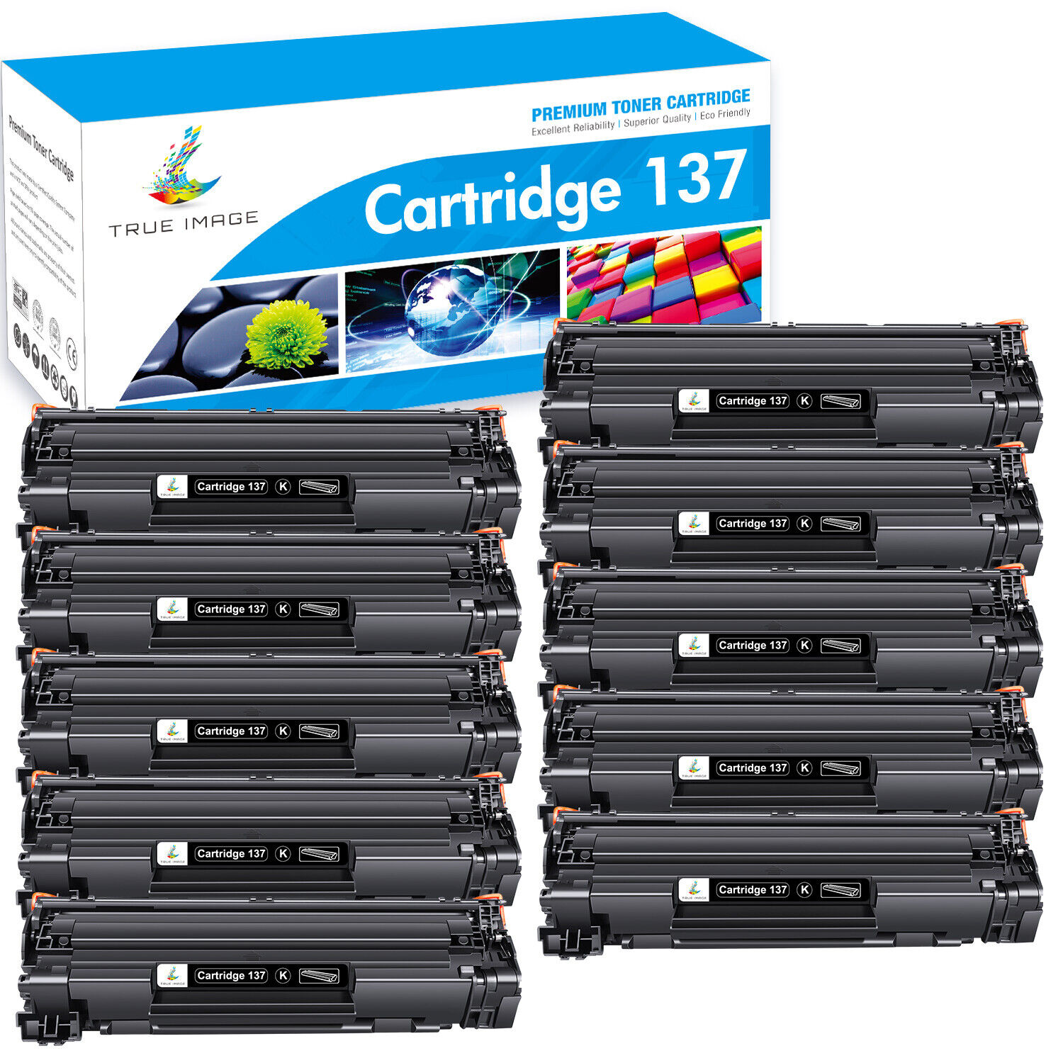 1-10 PK CRG137 Toner Cartridge for Canon 137 ImageClass D570 MF249dw MF236n Lot